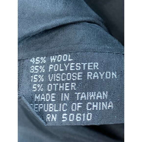 VTG Kasper Size 6/8P Wool Plaid Blazer & Skirt Set Suit Black Plaid 7220 - Picture 8 of 8